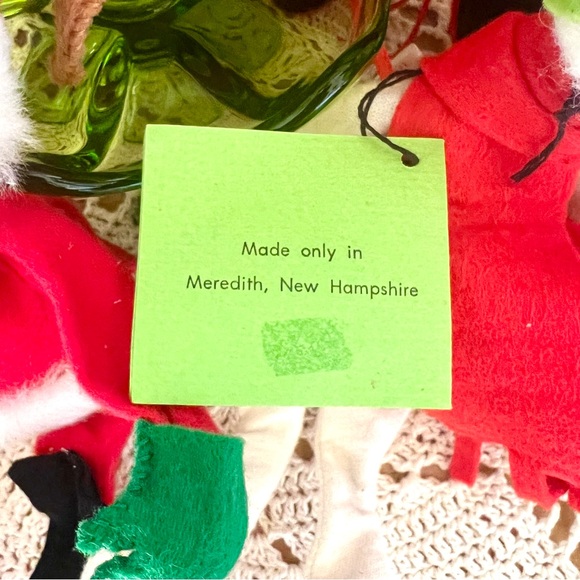 Vintage 1980’s-90’s Annalee Felt Christmas Santa Reindeer Snowman Set of 4 - Picture 9 of 10